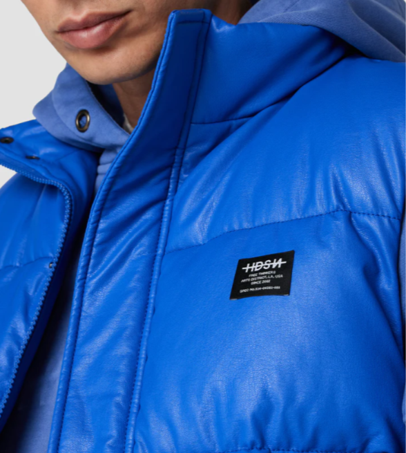 Hudson Puffer Leather Vest